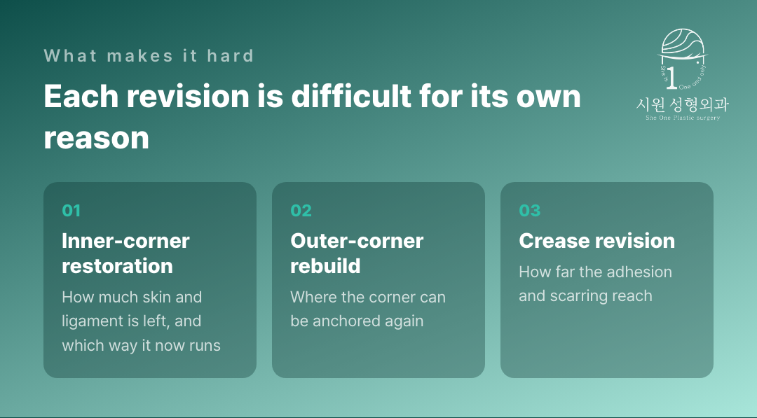 What decides difficulty in each of the three revisions